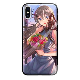 Ốp kính cường lực cho iPhone XS mẫu girl 316 - Hàng chính hãng