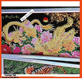 Mua Tranh thêu chữ thập long phụng sum vầy Tranh phong thủy cho người tuổi Tý để mang lại may mắn tài lộc thịnh vượng