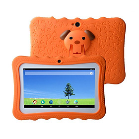 7'' Kids Tablet-PC 1G+16G Quad-Core Wi-Fi Tablet-PC Pad with Shock-Proof Silicone Protective Case for Children