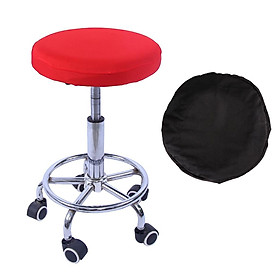 2 Pack Elastic Bar Stool Covers Round Chair Seat Cover Cushion Slip Covers