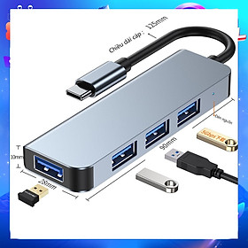 Hub chuyển đổi mở rộng đa năng USB Typec sang USB 3.0