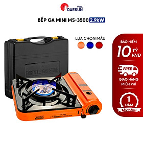 Mua Bếp Ga Mini Maxsun MS-3500 - Công Suất 2900W | Kiềng Bếp Phủ Sứ Cao Cấp | Vòng Chắn Gió | Bảo Hiểm Chống Nổ | Hàng Chính Hãng