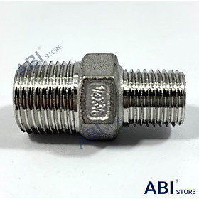 Mua KÉP THU 1/4 3/8 ( NỐI THẲNG REN 2 ĐẦU 17 - 13) INOX ĐÚC SẦN