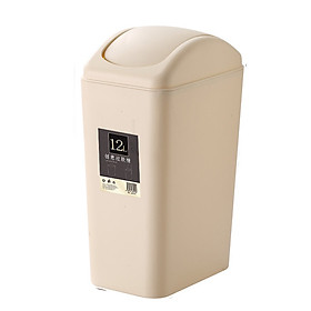 Mua Thùng rác nắp lật màu sang trọng dung tích 12 Lít R10