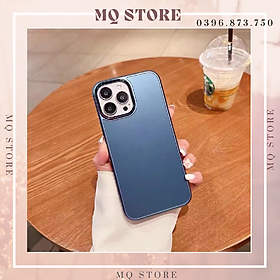 Ốp lưng nhám viền camera titan cao cấp dành cho iPhone 14 Pro Max/13 Pro Max/12 Pro Max/11 Pro Max