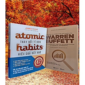 [Download Sách] Combo 2 Quyển Atomic Habits - Thay Đổi Tí Hon Hiệu Quả Bất Ngờ + Báo Cáo Tài Chính Dưới Góc Nhìn Của Warren Buffett