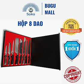 Mua Bộ Dao Nhà Bếp Soika SK-P02 Thép Không Gỉ Cao Cấp Sắc Bén Rất Bền Được Đựng Trong Hộp Tặng Quà Đẹp Bắt Mắt