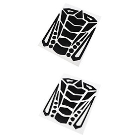 Anti-Slip Tank Pad Knee Protectors Gas Stickers for Motorcycle Silver+Black