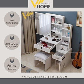 Mua Bàn trang điểm  bàn phấn kèm gương tích hợp đèn LED kèm nút cảm ứng thông minh và ngăn kéo để đồ tện lợi BTD-8019