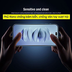 Dán kính cường lực màn hình cho iPhone 15, 15 Plus, 15 Pro, 15 Pro Max hiệu Nillkin CP+ Pro - Vát cạnh 2.5D, phủ nano hạn chế vân tay - Hàng nhập khẩu