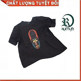 Áo Thun cao cấp 100% coton Rumy'h Hoa Tiết Mặt Nạ Thổ Dân RMAT00013 Size S M L Xl