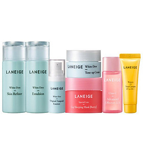 Combo 7 Sản Phẩm Cho Làn Da Trắng Hồng Mịn Mượt Laneige