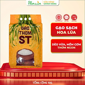 Gạo Thơm ST túi 5kg - Dẻo vừa, mềm cơm, thơm ngon
