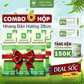 Mua  COMBO 6HỘP  Nhang Sạch Đàn Hương 3000cây - 29cm - TIẾT KIỆM 78K - Nhang thiên nhiên MỘC LÂM