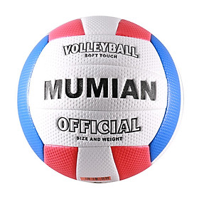 Soft Volleyball - Waterproof Indoor/Outdoor Volleyball Ball for Pool, Beach, Gym - High Performance PU Leather & Inflation Needle - Select Colors