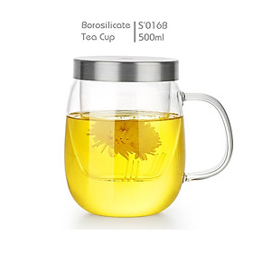 Mua Ly lọc trà thủy tinh chịu nhiệt lõi lọc thủy tinh S016 500ml