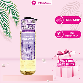 Sữa Tắm Trắng Da Chiết Xuất Từ Hoa Oải Hương Mellsavon Body Wash Relaxing Lavender 460ml (Combo 460ml Và Set 24ml)