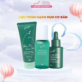 Bộ sạch mụn cơ bản thiên nhiên dịu nhẹ cho bà bầu GUO - 3 sản phẩm Hiệu Quả Vượt Trội