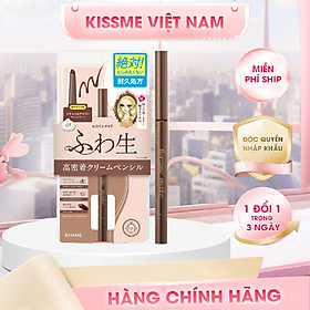 Bút Chì Kem Kẻ Mí Mắt Kissme Chống Trôi Nước Lõi Mịn Màu Nâu Tự Nhiên #01 (Phiên Bản 2023)