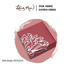 Hộp Đựng Trang Sức Hoa Sen Màu Bạc – Hộp Giấy Quà Tặng Vòng Tay Phong Thủy
