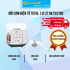 Mua Nồi cơm điện tử Tefal 1.8 lít RK733168 - Hàng Chính Hãng