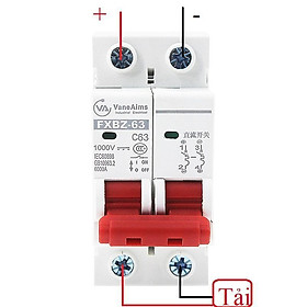 Mua Bộ ngắt mạch năng lượng mặt trời mini DC 1000V 25A/40A/63A chuyên dụng  át 1 chiều  áp tô mát 1 chiều  cầu dao điện