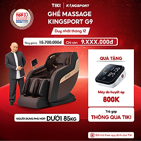 Ghế massage toàn thân KINGSPORT G9 công nghệ làm ấm Warmtech, 5 bài tập massage tự động thiết lập sẵn