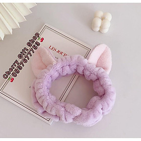 Băng đô tai mèo - băng đô turban vải bông nhung dày dặn siêu mềm mướt cute