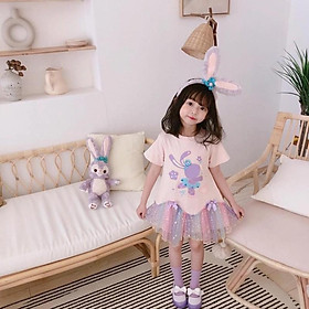 Váy Cotton Tay Phồng In Hình Thỏ Dễ Thương Cho Bé Gái  Sỉ Quần Áo Trẻ Em  Bán Online