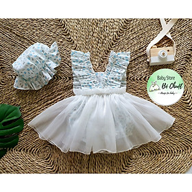 Đầm Body Cánh Tiên Họa Tiết Quả Xanh siêu dễ thương cho bé yêu