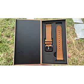 Dây da sáp dầu Vintage cao cấp dành cho Apple watch  40mm/44mm/38mm/42mm kèm hộp gỗ cho Apple watch Series 7 6 SE 5 4 3 2 41mm 45mm
