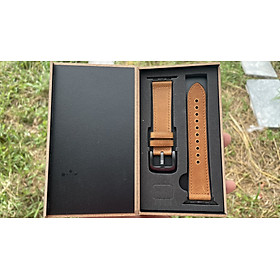 Mua Dây da sáp dầu Vintage cao cấp dành cho Apple watch  40mm/44mm/38mm/42mm kèm hộp gỗ cho Apple watch Series 7 6 SE 5 4 3 2 41mm 45mm