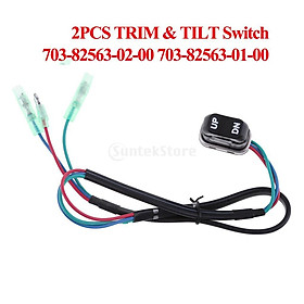 2x Motorcycle Trim & Tilt Switch For Yamaha Motor Outboard Remote Controller