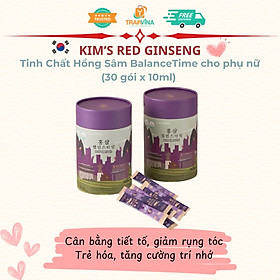 Tinh Chất Hồng Sâm Kim's Red Ginseng BalanceTime cho phụ nữ (30 gói x 10ml)