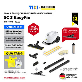 Mua Máy làm sạch bằng hơi nước nóng Karcher SC 3 EasyFix diệt khuẩn hiệu quả (Sản xuất tại Đức)