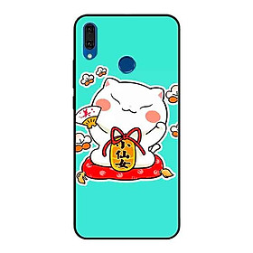 Ốp Lưng in cho Huawei Y9 2019 Mẫu Mèo May Mắn 5 - Hàng Chính Hãng