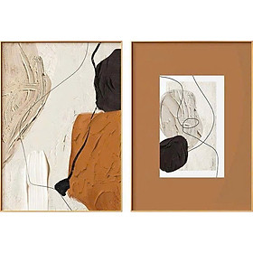 (HCM) Tranh treo tường trửu tượng trang trí phòng ngủ, khách sạn kèm đinh treo