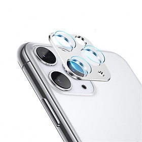 Bộ miếng dán kính cường lực & khung viền bảo vệ Camera cho iPhone 11 Pro / 11 Pro Max hiệu Totu (độ cứng 9H, chống trầy, chống chụi & vân tay, bảo vệ toàn diện) - Hàng nhập khẩu