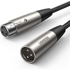 Mua Ugreen 20499 Cáp Micrô nối dài XLR dài 1M 3pin Màu Đen bọc lưới AV185 Hàng Chính Hãng