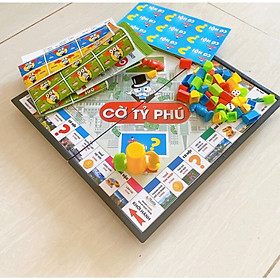 Boardgame Cờ Tỷ Tỉ Phú Việt Nam Cỡ Lớn Đại 42x42 Tặng Kèm Xúc Xắc - Trò Chơi Rèn Luyện Tư Duy Làm Giàu Cao Cấp Đồ Chơi Bản Việt Nam Cải Tiến Vui Nhộn An Toàn