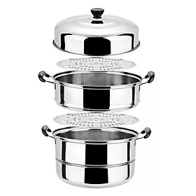 Mua NỒI HẤP 2 TẦNG 3 NGĂN TIỆN LỢI ( KHO SỈ GIA DỤNG )