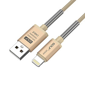Mua Cáp Golf sạc nhanh 2.4A chống đứt Iphone vàng - Hàng Chính Hãng