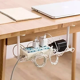Giá đỡ ổ cắm, dây điện dưới bàn