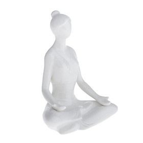 Modern Simple Creative Yoga Girl Decoration Ceramic Craft Ornament 1