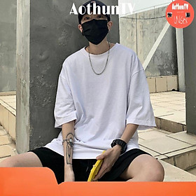 Áo thun tay lỡ nam .nữ form rộng unisex chất cotton dày đẹp