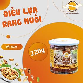 Hạt điều lụa rang muối Hột Điều Nam Việt hũ 220g