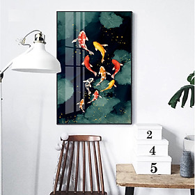 Mua Tranh treo tường phòng khách  phòng ngủ -Tranh treo 1 tấm dọc M26694/ Gỗ MDF cao cấp phủ kim sa/ Chống ẩm mốc  mối mọt/Bo viền góc tròn