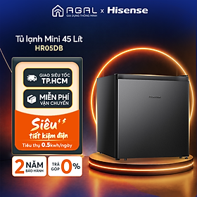 Tủ lạnh Mini Bar Hisense 45 Lít HR05DB tiết kiệm điện, thiết kế gọn nhẹ, bảo hành 24 tháng - HÀNG CHÍNH HÃNG