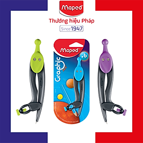 MAPED - Vỉ Compa Graphic 360 chì gỗ 1 cái