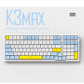 Mua Bàn phím cơ có dây K3MAX sử dụng RED SWITCH có hotswap thay switch dễ dàng kèm 19 chế độ đèn led dành cho game thủ-HT
